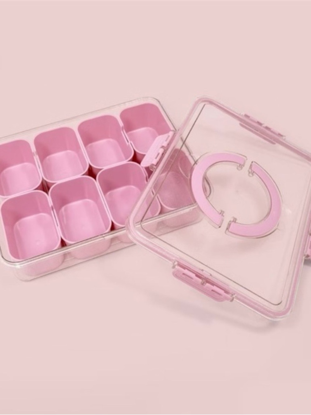 Cook With Color (CWC) - Pink Perfect On-The-Go Snack Box - 8 Compartments. NWT - Picture 7 of 7